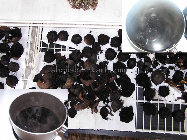 Natural Hair dye collage