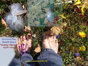 Warm Autumn Day digital photo collage