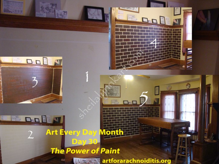 Hand-painted Brick Wall Mural