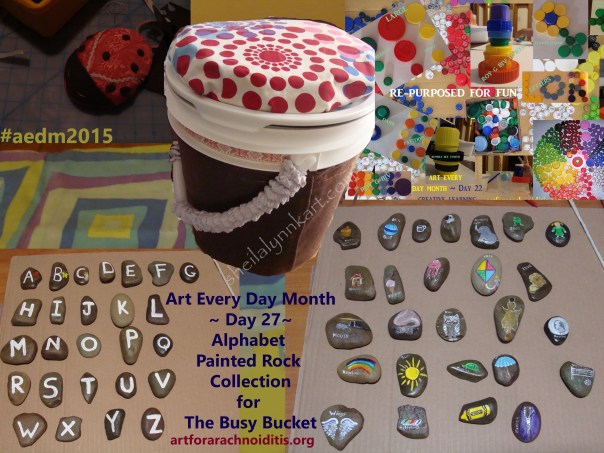 Digital collage of Busy Bucket